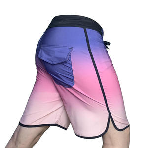 Shorts de Baño para Hombre con Degradado de Color, Bolsillo, Secado Rápido, Cintura Elástica, Casuales, Cortos - Product Image 2