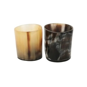 Vente en gros de gobelets courts en corne naturelle-Verres isolés écologiques pour thé chaud, café glacé et cocktails - Product Image 3