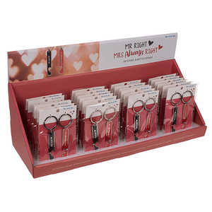 Ensemble de porte-clés en métal personnalisé Mr. Right & Mrs. Ouvre-bouteille Always Right au design tendance avec impression sérigraphique en alliage - Product Image 1