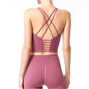 Ropa de fitness y entrenamiento Conjunto de Yoga de mujer de longitud regular Tendencia superior Última llegada Conjuntos de yoga ligeros Servicio OEM - Product Image 5