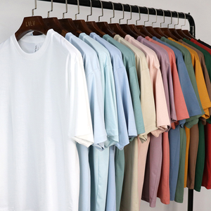 เสื้อยืดผ้าฝ้ายแท้สำหรับผู้ชายและผู้หญิงเสื้อยืดพิมพ์ลายกราฟิกน้ำหนักมากออกแบบโลโก้ได้ตามต้องการ - Product Image 2
