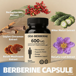 Kapsul Berberine untuk dukungan gula darah manajemen berat badan dan kesehatan jantung-Label pribadi tersedia - Product Image 2