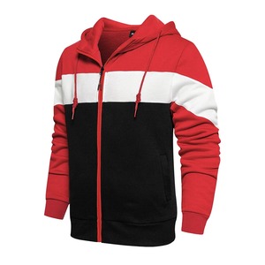 Autumn Winter Unisex <b>Cardigan</b> Hoodie New American Retro Trendy Warm Patchwork Sportswear with Contrasting Colors Printed Pattern - Product Image 6