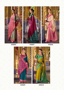 Collection exclusive de saris en soie douce pour les fêtes et les mariages Vêtements indiens et pakistanais au prix de gros - Product Image 4