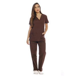 Uniforme médical respirant en tricot extensible et écologique |   Tenues médicales anti-rides pour hôpitaux, uniformes avec logo brodé - Product Image 1