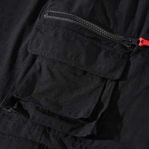 Tendencia Moda Fabricación personalizada Cool Blank Black Nylon Designer Board Shorts Zipper Men Cargo Shorts para hombres de verano - Product Image 5