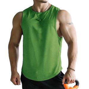 เสื้อกล้ามผู้ชายแห้งเร็ววัสดุตาข่ายโพลีเอสเตอร์ระบายอากาศได้ดีเสื้อยืดบาสเกตบอลออกกำลังกายฟิตเนส - Product Image 4