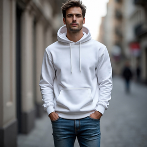 French Terry Oversized Heavy 350gsm Cotton Acid Wash Sunfaded Men Hoodie Vintage Custom Rhinestone Impresión digital Logo Hoodie - Product Image 5