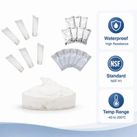 Graisse silicone de qualité alimentaire NSF H1, lubrifiant pour joints toriques, graisse imperméable pour machine à café, imprimante 3D, étanchéité des robinets, sachets de 5g