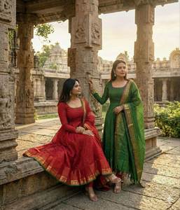 Tela de algodón muselina suave y pura, elegante, cómoda y personalizada, traje Salwar de diseñador para mujeres o niñas, especial a un precio razonable. - Product Image 5