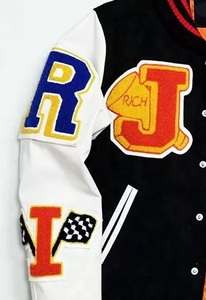 Veste universitaire unisexe élégante avec logo sur le devant, respirante, séchage rapide, doublure intérieure douce et confortable, légère, col montant pour l'hiver - Product Image 3