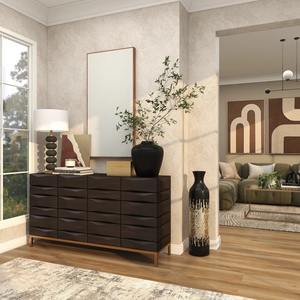 Jarrón Simple negro con detalles dorados, perfecto para dormitorio, escritorio de estudio, sala de estar, salón y regalo creativo o uso decorativo - Product Image 2