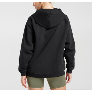 2025 nuevas sudaderas con capucha de gran tamaño personalizadas para mujer, jersey de manga larga de lana, ropa de Otoño Invierno, Tops con bolsillo, sudaderas con capucha para mujer - Product Image 4