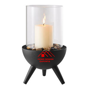 Vajilla de boda de diseño de tendencia, centros de mesa para fiestas y eventos, forma de hoja, portavelas de latón decorativo único - Product Image 2