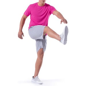 เสื้อยืดคอกลมสำหรับผู้ชายสีดำและสีขาวสีเทากรมท่าเบาพิเศษแห้งเร็วระบายอากาศได้ดี - Product Image 3