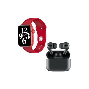 Auricolare Bluetooth Wireless Hw22 Plus rosso Smart Watch nero Pro - Product Image 3