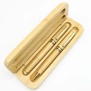 กล่องปากกาไม้ทำจากไม้ทำมือกล่องปากกาทำจากไม้แบบสั่งทำสำหรับเป็นของขวัญขององค์กร - Product Image 4