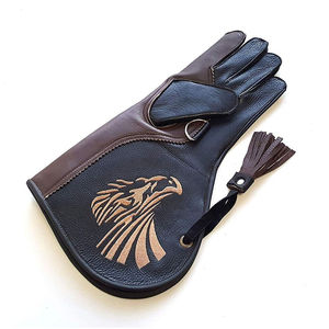 Guante de cetrería de cuero de primera calidad para Halcones, cuero puro, águila, caza, pájaros, águila, hogar, mascotas, guantes de entrenamiento, logotipo personalizado - Product Image 2