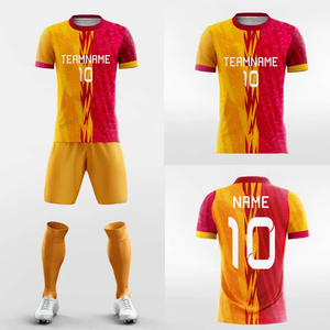 Confortable nouveauté uniforme de football nouveau Style Top qualité respirant 100% Polyester uniforme de football - Product Image 6