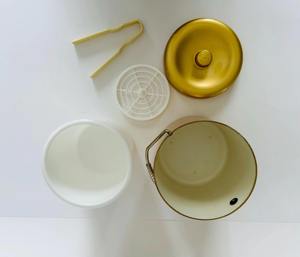 Luxury Gold <b>Ice</b> Bucket With Insulated Inner And Serving Tongs <b>For</b> Events Home Dining And Decorative Use Wholesale From India - Product Image 4