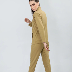 Survêtement à glissière pour femme de haute qualité | Vêtements de sport extensibles et respirants Combinaison de jogging deux pièces avec veste à glissière et pantalon - Product Image 2