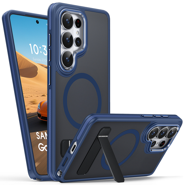 Luxury Soft Skin-Feel Translucent Magnetic Shockproof Full Protective Phone Case for Samsung Galaxy S26 Ultra S25 Ultra S24 S23