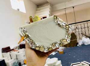 Gran oferta, bolso de moda elegante para mujer, embrague de resina múltiple de alta calidad, caja de arte indio exótico, Vintage fiestas de boda, acrílico, Verano - Product Image 3