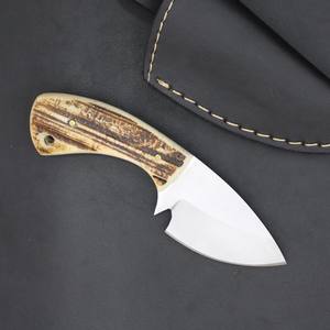 Cuchillo EDC de Acero Inoxidable de 6 Pulgadas con Hoja Fija de Punta Caída, Grado Industrial, Forjado Nórdico, Mango de Cuerno de Ciervo, OEM Personalizable, Full Tang - Product Image 2