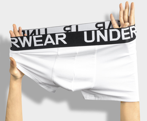 Calzoncillos Boxer Clásicos para Hombre, de Algodón, Fabricados en Fábrica, con Logotipo Personalizado, Cintura Elástica, Talla Grande, Corte Medio - Product Image 3