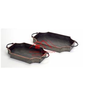 ถาดเสิร์ฟอาหารและคัพเค้กโลหะแบบทำมือดีไซน์แบบค้อนทำมือถาดเสิร์ฟเครื่องดื่มและคัพเค้กสำหรับโรงแรมบ้าน - Product Image 6