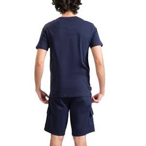 Pantalones cortos transpirables de verano para hombre, conjuntos de pantalones cortos deportivos personalizados para hombre, conjuntos de pantalones cortos de poliéster 100% informales, camisa corta sólida - Product Image 2