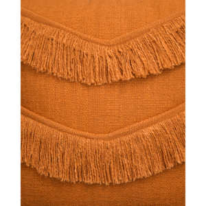 Luxury Geometric Orange Frill Pillow <b>Cover</b> Cotton <b>Cushion</b> <b>Cover</b> for Hotel Bedroom Home Interior Decor - Product Image 3