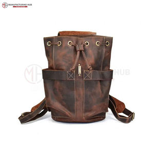 Travel Bag <b>Backpack</b> Genuine <b>Leather</b> <b>Backpack</b> <b>Men</b> 100% Pure <b>Leather</b> Bag Full Grain <b>Leather</b> <b>Backpack</b> Travel Bag - Product Image 2