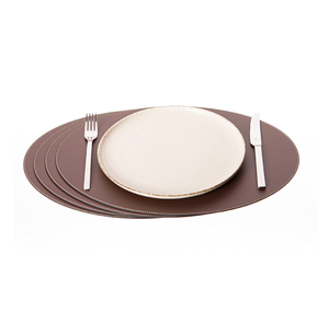 Prix de gros tapis de table en cuir de haute qualité en cuir pur avec couleur et forme personnalisées meilleure vente - Product Image 3