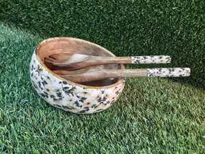 Bol en bois de manguier émaillé personnalisé tendance, vaisselle de table pour la maison et le jardin - Product Image 5