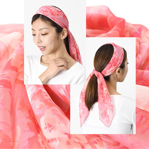 Khăn lụa in họa tiết Nhật Bản chất lượng tuyệt vời, kiểu dáng sang trọng, kích thước lớn, chất liệu <span class=keywords><strong>chiffon</strong></span>, dành cho nữ, kích thước 90cm - Product Image 6