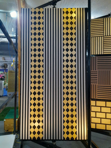 Flexible Modern Design PET MDF Acoustic Wall Decor Furniture <b>Rubber</b> Curved Ceiling Panels Wall Panels Boards Living Room Bedroom - Product Image 3