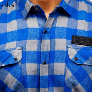 Camisa de franela para hombre con estampado de diseño personalizado de alta calidad Camisa de sublimación de punto informal de manga larga - Product Image 4