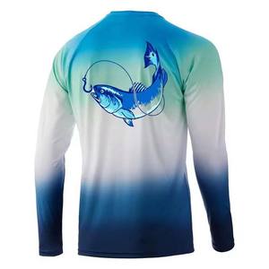 Camisas de pesca de manga larga UPF 50 + para hombre, nuevo diseño, rendimiento, moda, logotipo personalizado, ropa de invierno sólida, sublimación al por mayor - Product Image 2