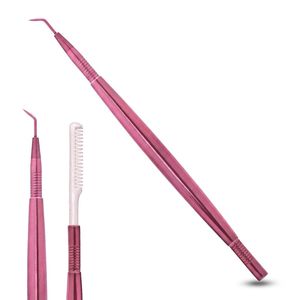 Outil de rehaussement de cils en acier inoxydable pour extensions de cils, rehausseur de cils avec logo personnalisé - Product Image 1