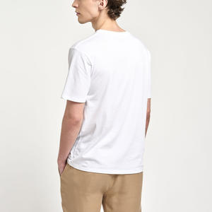 Wholesale OEM Custom Logo Printing Graphic Tshirt 100% Cotton T <b>Shirt</b> <b>for</b> <b>Men</b> Plain <b>White</b> Tee <b>Shirt</b> Custom Blank <b>Men's</b> T-<b>Shirt</b> - Product Image 3