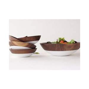 Eco-Friendly Acacia Wood Serving Bowls Customized for Food Service Rich Colour Hardwood <b>Tight</b> Grain for Presenting Dishes - Product Image 6