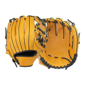 Guantes de béisbol personalizados impresos para jóvenes cuero negro ecológico duradero transpirable OEM entrenamiento deportivo al aire libre de alta calidad - Product Image 1
