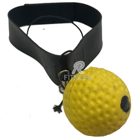 RC Fitness Wear Speedball : Ballon de boxe d'entraînement de vitesse avec bandeau réglable en cuir pour l'entraînement de boxe