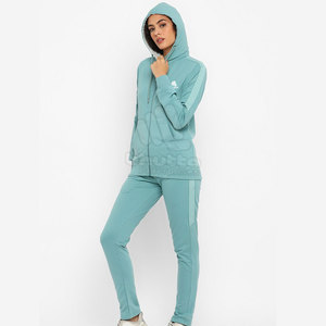 Ensemble de survêtement pour femme, couleur unique, simple, uni, respirant, grande taille, mode, coton/polyester, personnalisé, séchage rapide, automne - Product Image 4