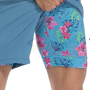 กางเกงขาสั้นออกกำลังกายแบบตะเข็บ7นิ้วสำหรับผู้ชายกางเกงขาสั้นสำหรับเล่นกีฬามีโลโก้ด้วยตัวเอง - Product Image 2