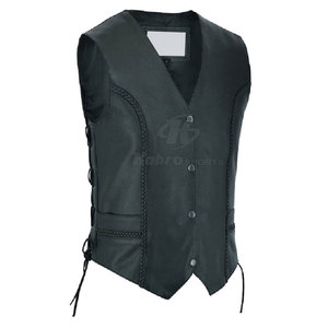 Chaleco de cuero genuino de la mejor calidad para hombre, ropa exterior informal de otoño e invierno con estilo informal, transpirable y sin mangas - Product Image 1