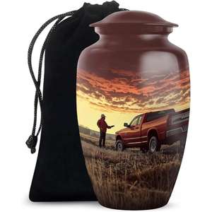 Urnas de cremación de aluminio personalizadas al por mayor para cenizas humanas para funerales de adultos Urnas funerarias de nuevo diseño para urnas de cenizas humanas - Product Image 1