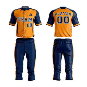 Vêtements de sport à faible MOQ, uniforme de baseball confortable, taille personnalisée, vêtements pour jeunes, uniforme de baseball - Product Image 1