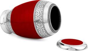 Handmade Purple Large Metal Cremation Urn Human Ashes 3.5 Litter Capacity Matte Finish Modern Design Custom Printing Tabletop - Product Image 5